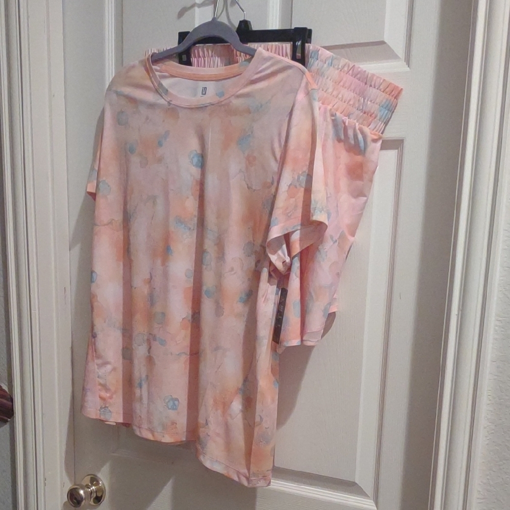 Ideology Women's Short Sleeve Tee - Pastel Tie-Dye